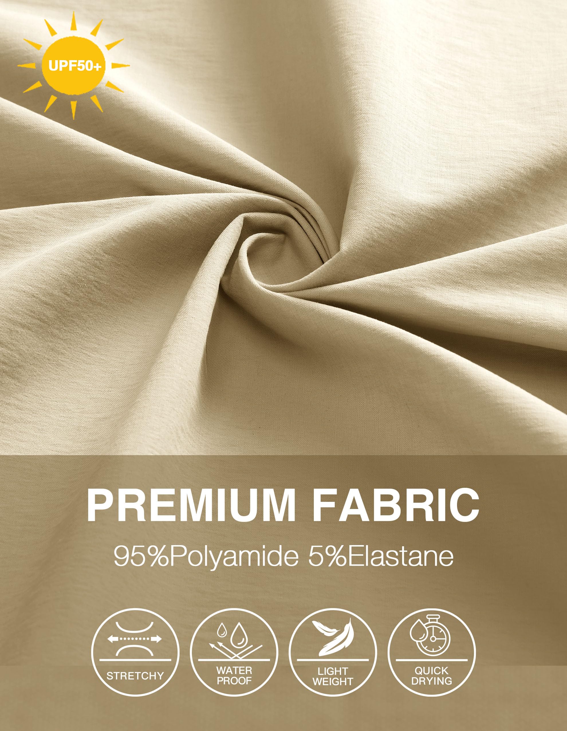 PULI golf shorts quick-dry test image suggests fast moisture management after activity