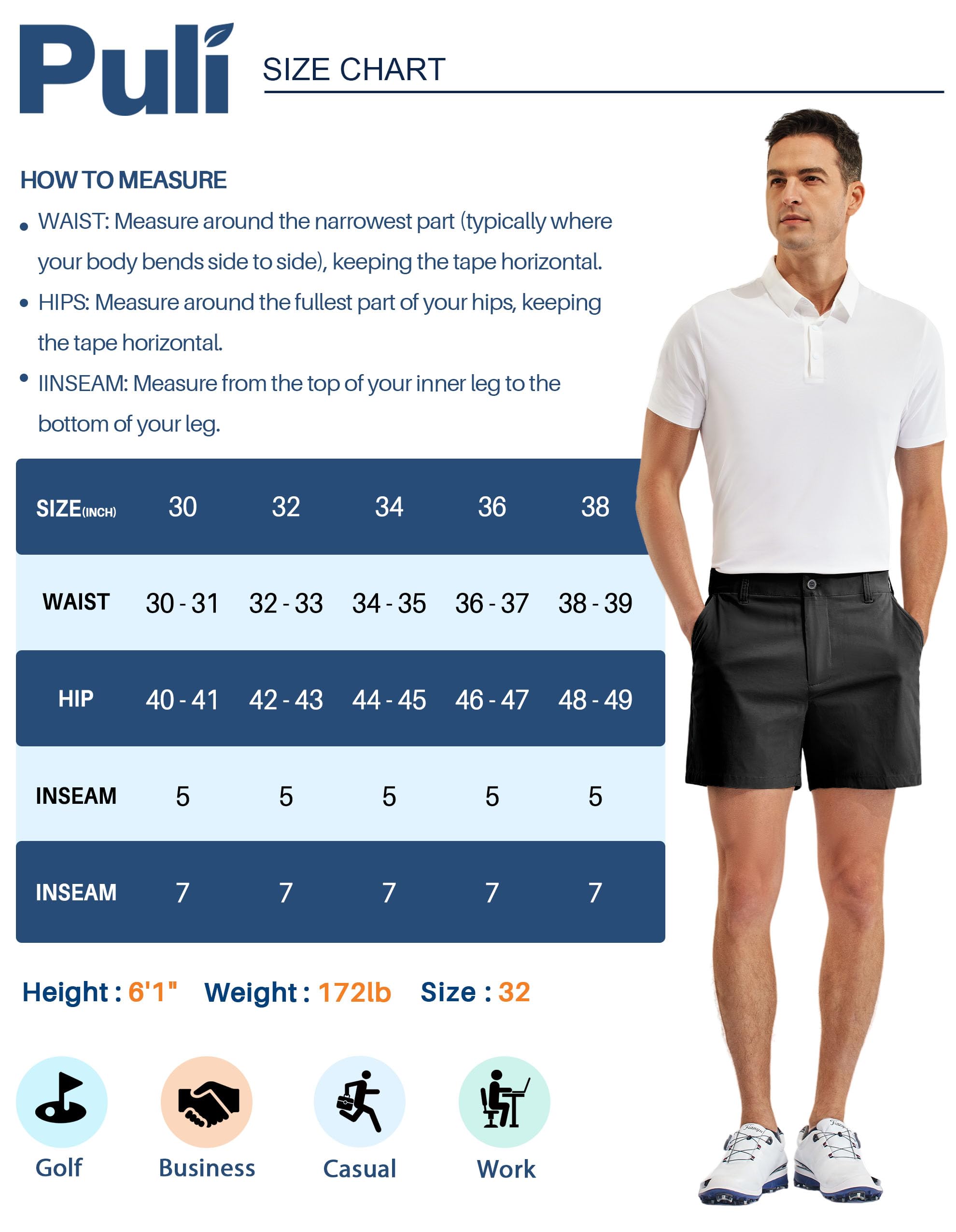PULI golf shorts travel-ready setup demonstrating compact, lightweight design.