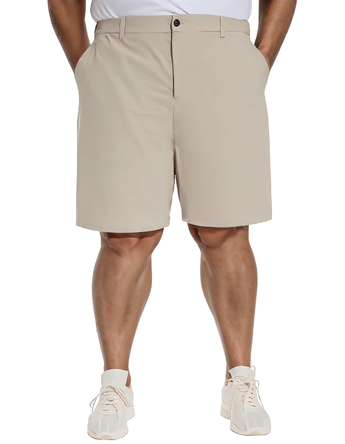 PULI mens big-and-tall shorts front view with lightweight stretch fabric
