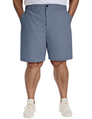 PULI mens big and tall stretch shorts in denim blue offer all day comfort