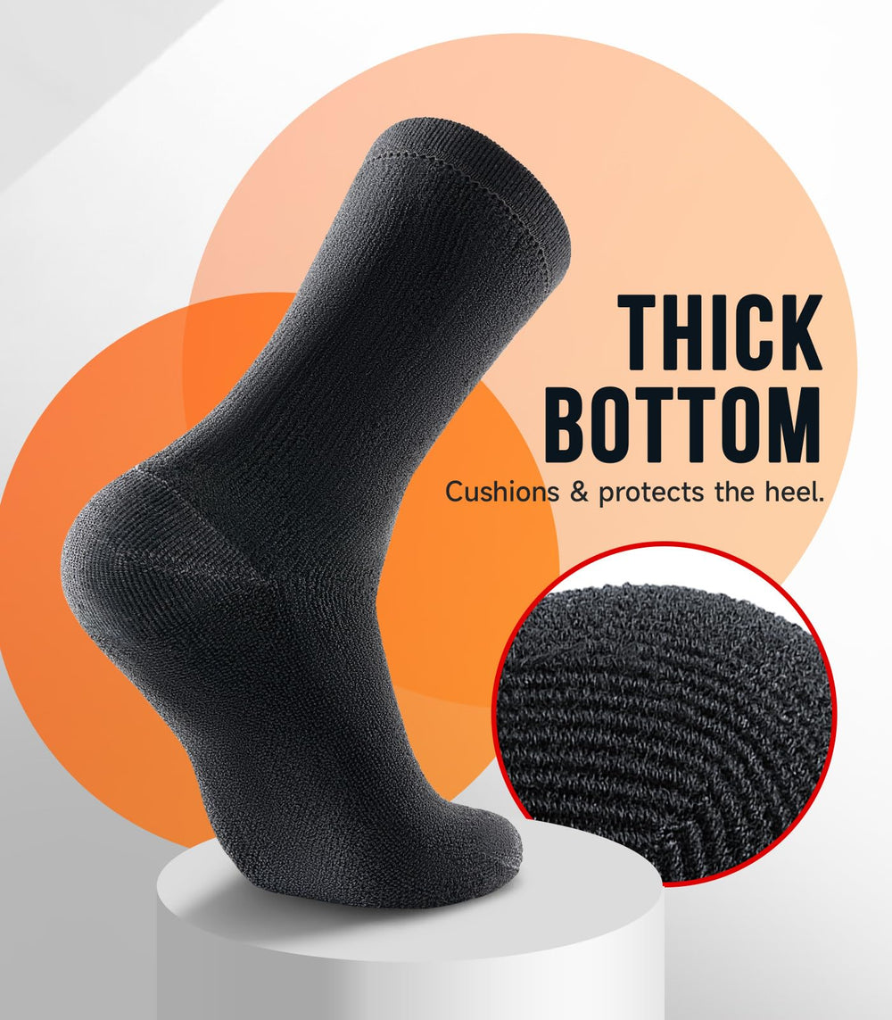 PULIOU winter sock set layout emphasizes 3-pair value and versatility.