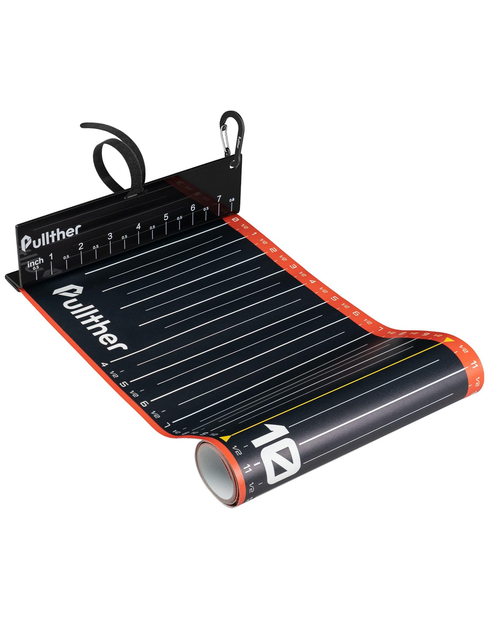 Pullther 53in fish ruler extended measurement with bump board