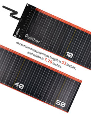 Close-up of the 53-inch ruler showing bold numbered scale