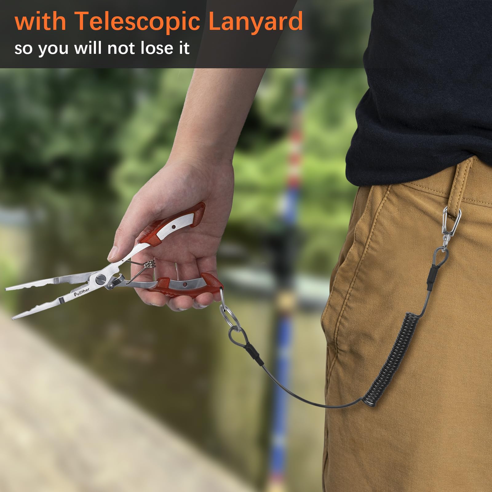 Pliers with included lanyard for secure carrying