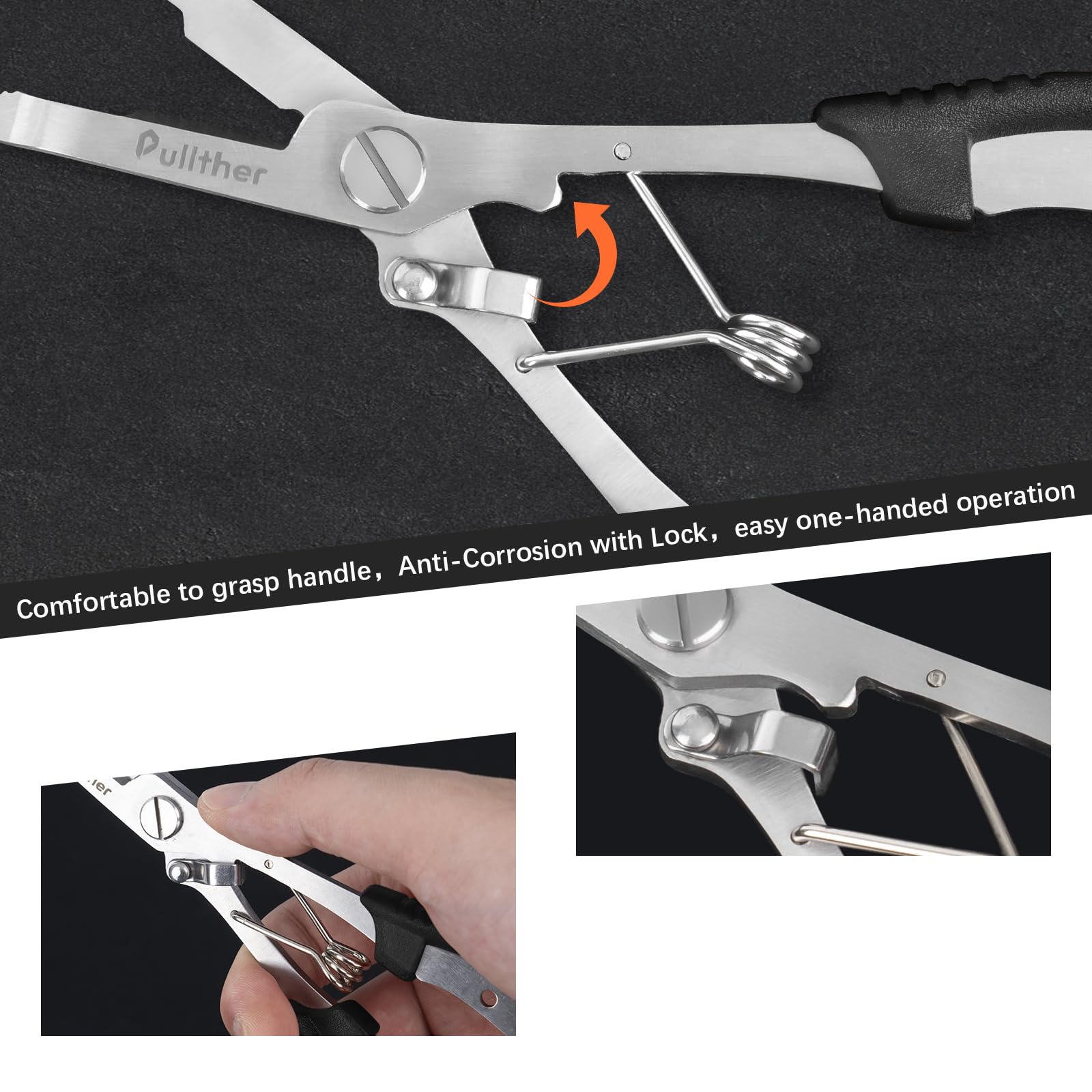 Ergonomic ABS handle and rustproof stainless steel construction