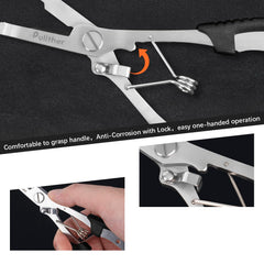 Ergonomic ABS handle and rustproof stainless steel construction