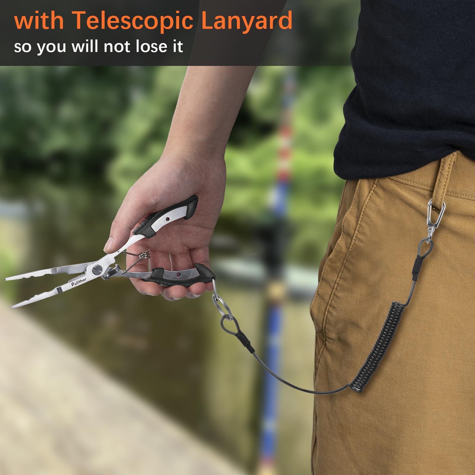 Compact multitool in tackle box with flip-lock and springs