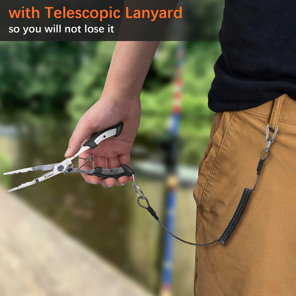 Compact multitool in tackle box with flip-lock and springs