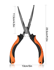 Pliers with cutters for fishing line and hooks