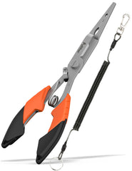 Pullther fishing hook remover and pliers in hand