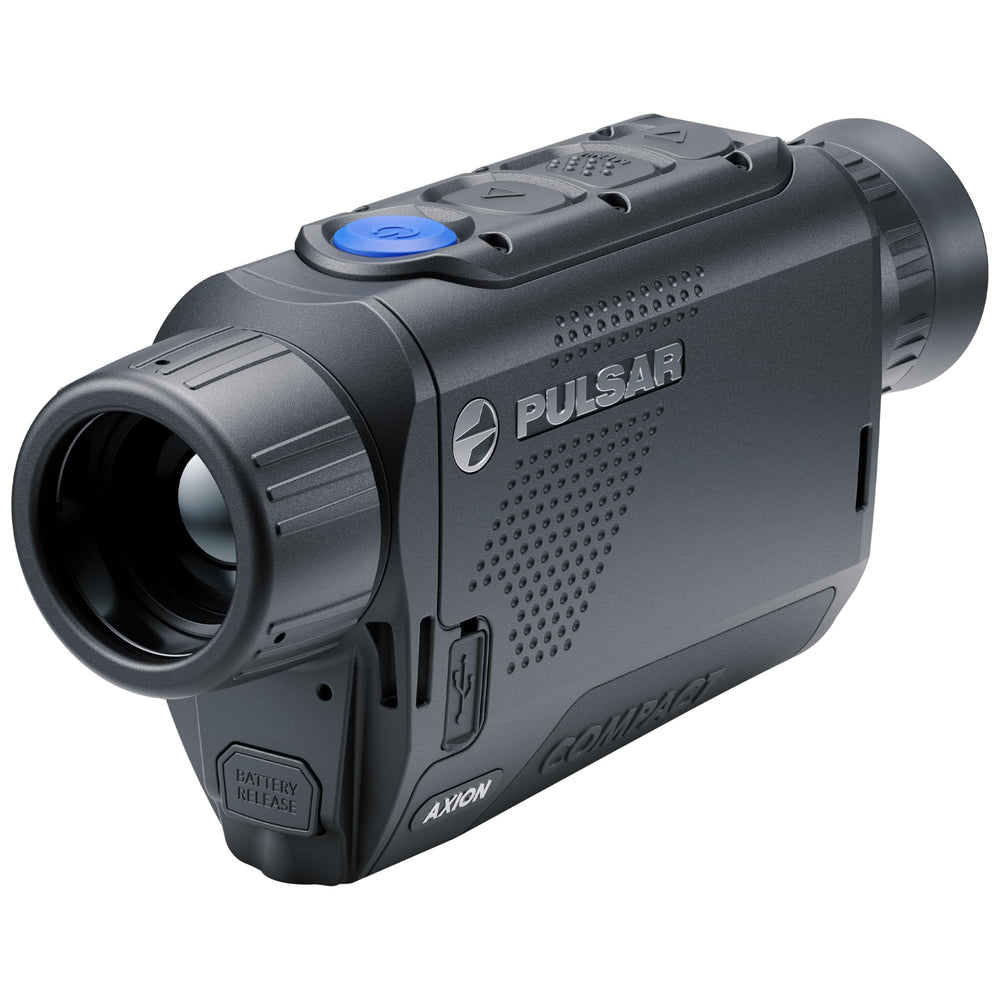 Pulsar Axion XQ30 front view demonstrates compact form ideal for quick field observations