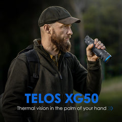 Pulsar Telos XG50 display close-up delivers crystal-clear 1024x768 AMOLED visuals