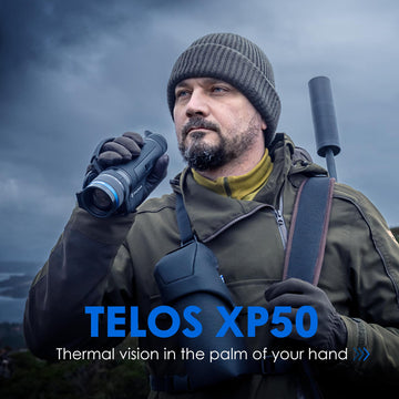 Pulsar Telos XP50 thermal sensor close-up with ultra-low NETD.