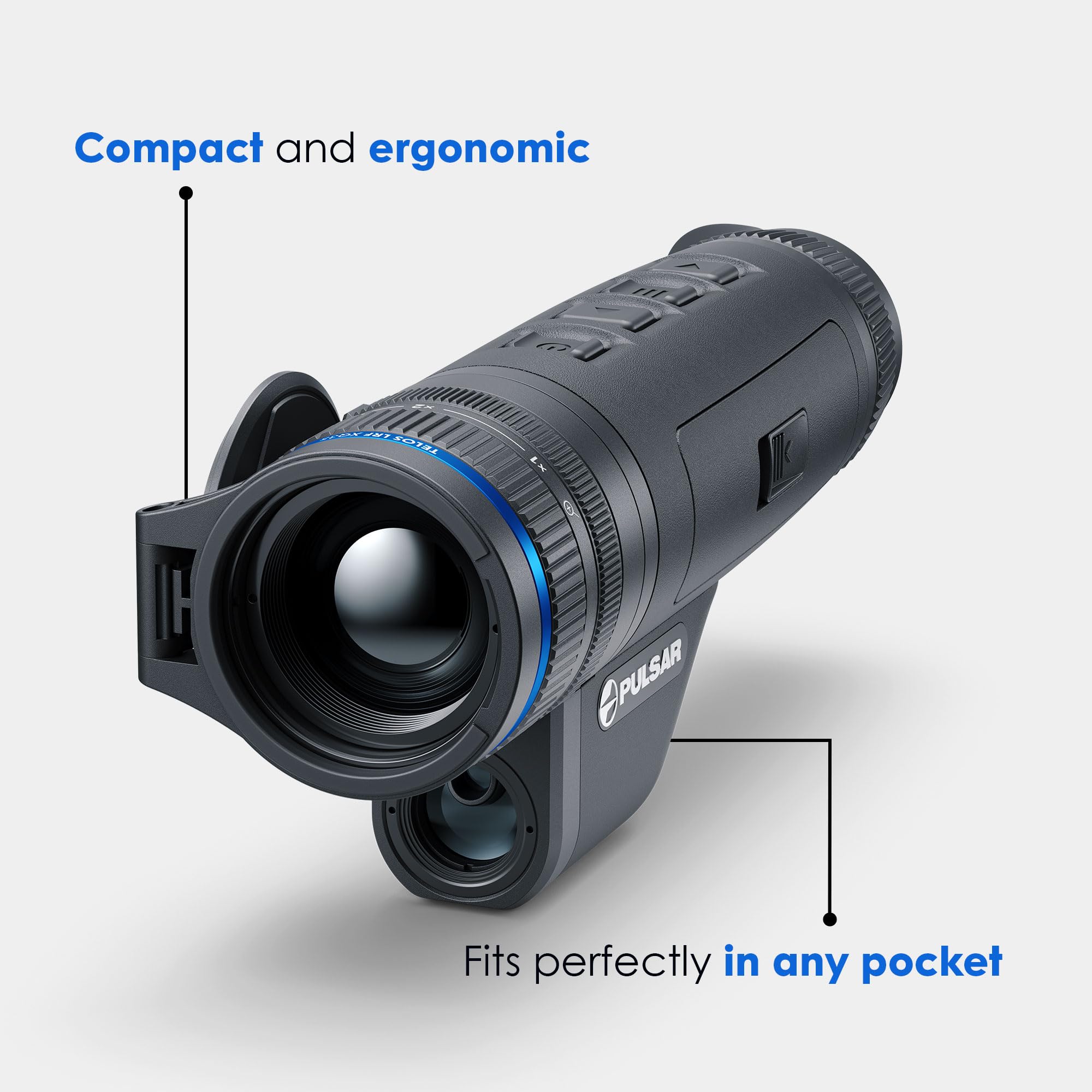 Pulsar Telos XQ35 long-range detection showcases up to 1,421-yard visibility for distant scouting.