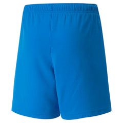 PUMA Youth Team Rise Shorts blue, back view, durable day-to-day wear
