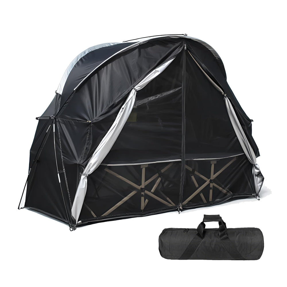 Pumbba 1-Person Cot Tent with breathable mesh door for fresh air and insect protection