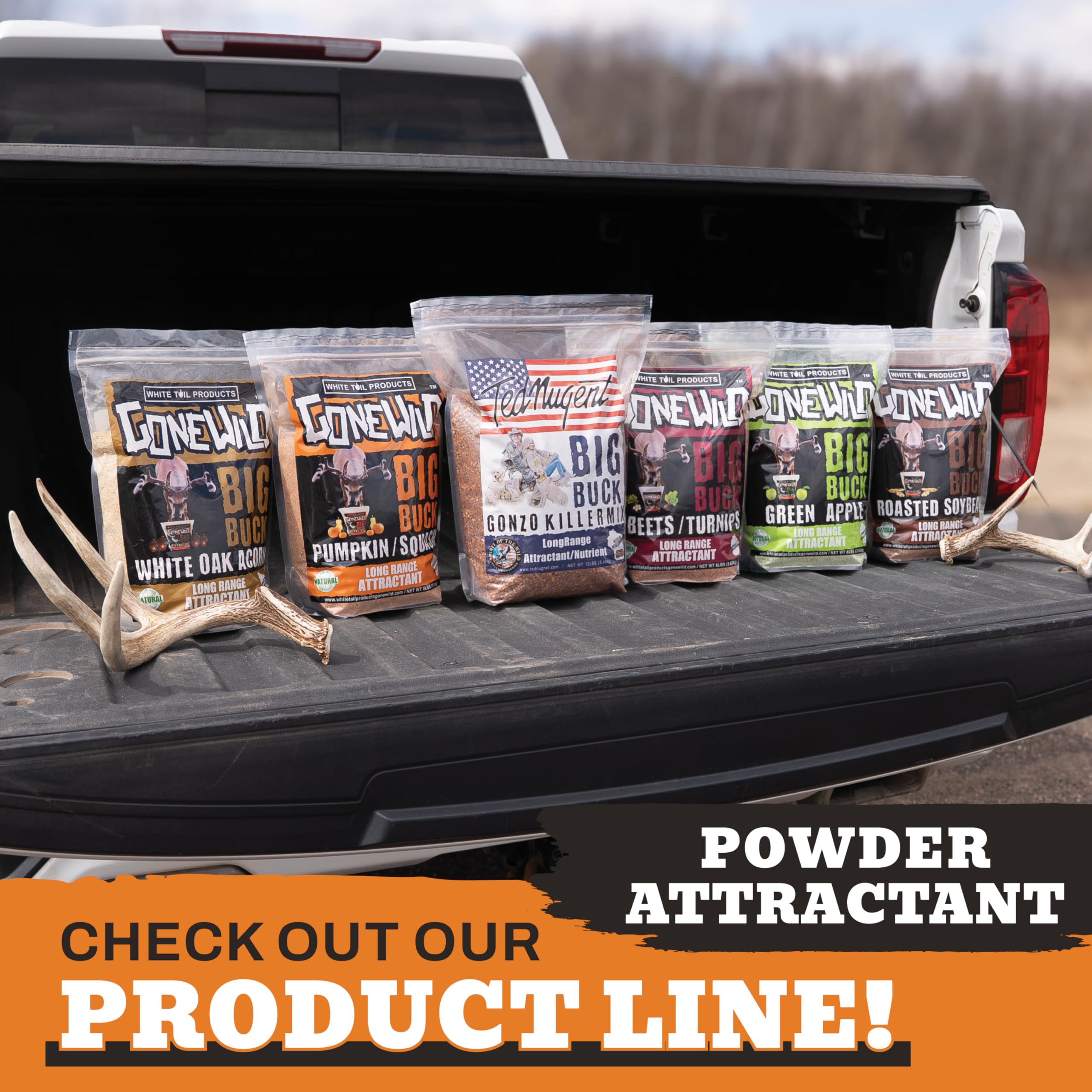Pumpkin-squash flavored deer attractant details