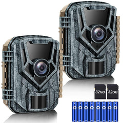 Punvoe trail camera front view with 2.0-inch LCD suitable for field use