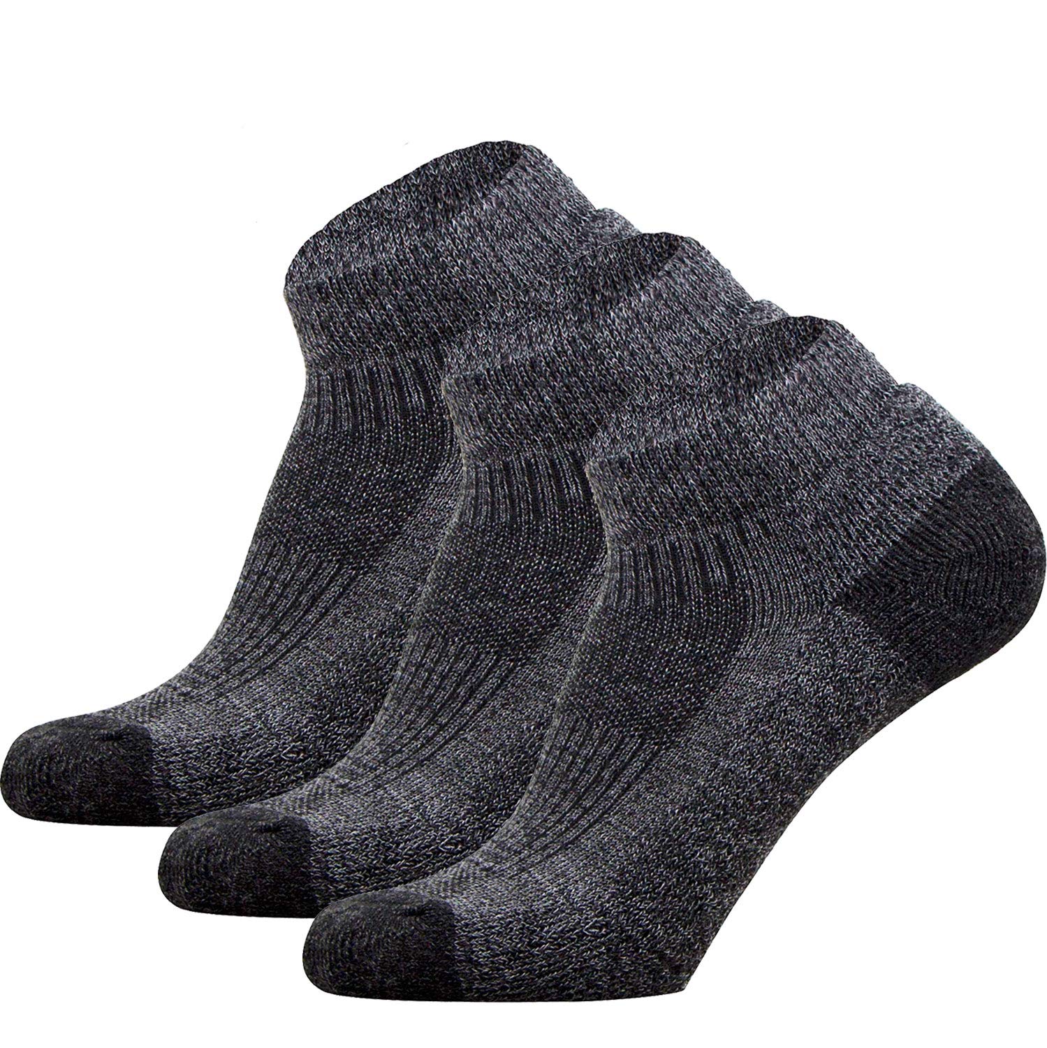 Pure Athlete Walking Socks packaging view, three-pack for daily wear.