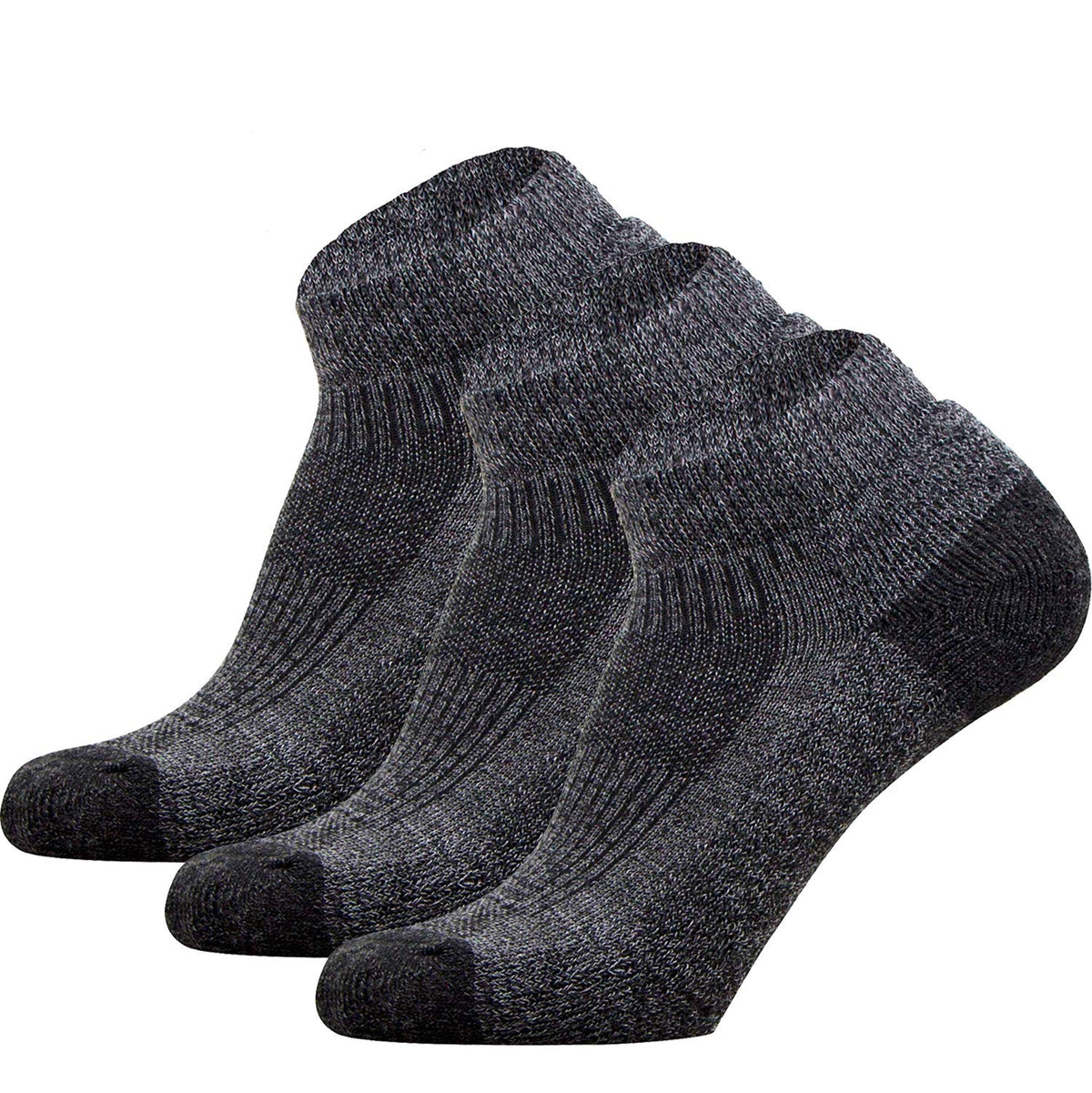 Pure Athlete Walking Socks packaging view, three-pack for daily wear.