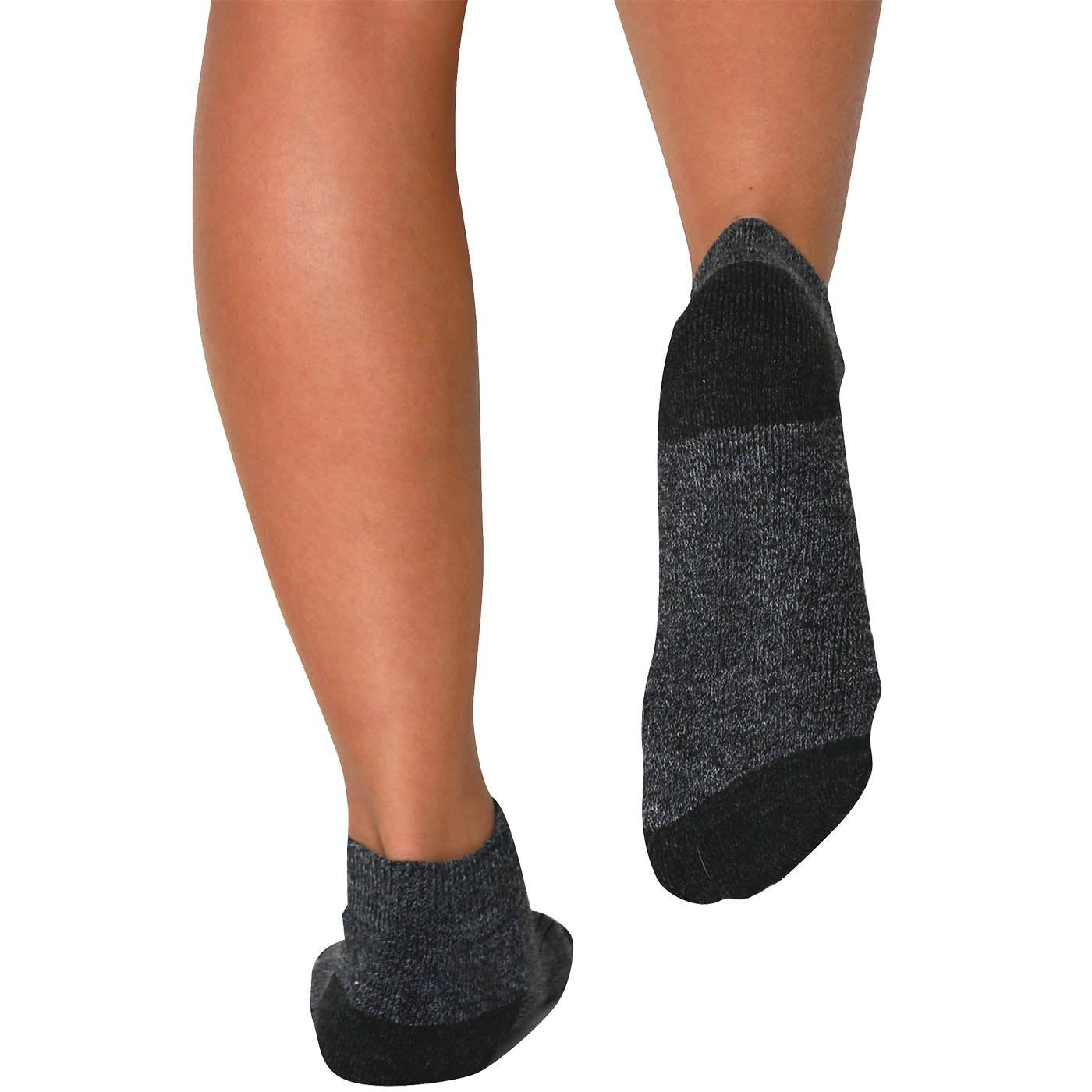 Pure Athlete Walking Socks side profile, reinforced heel and toe for durability.