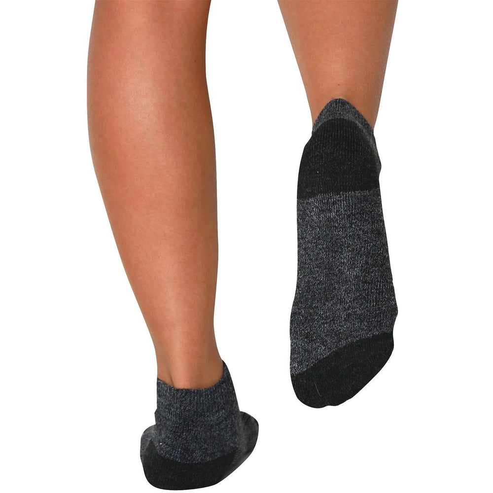 Pure Athlete Walking Socks side profile, reinforced heel and toe for durability.