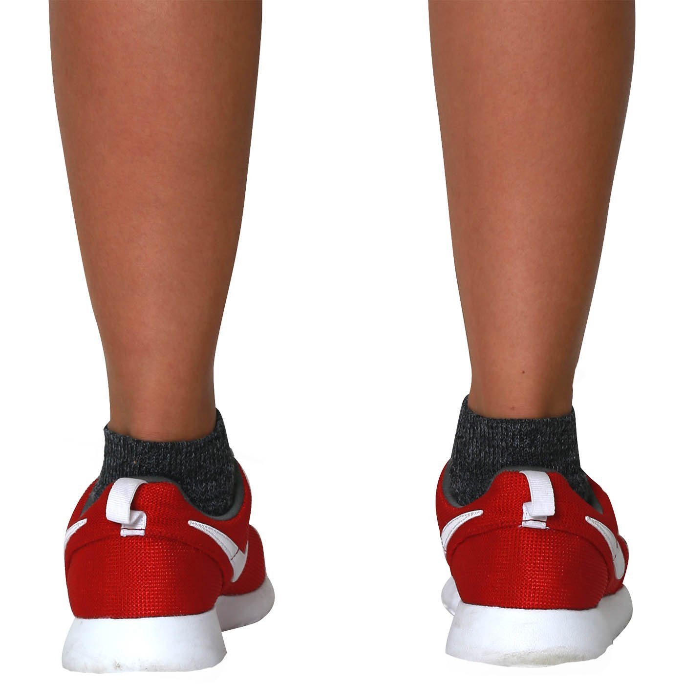 Pure Athlete Walking Socks three-pack in black, ideal for gym and daily wear.