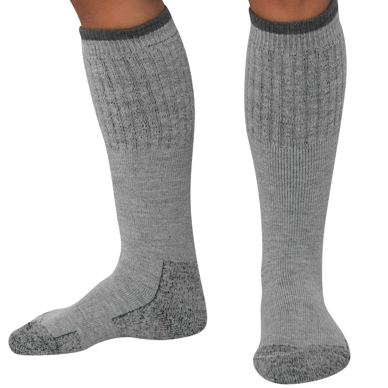 Pure Compression heavy work boot socks side view, ideal for rugged hiking