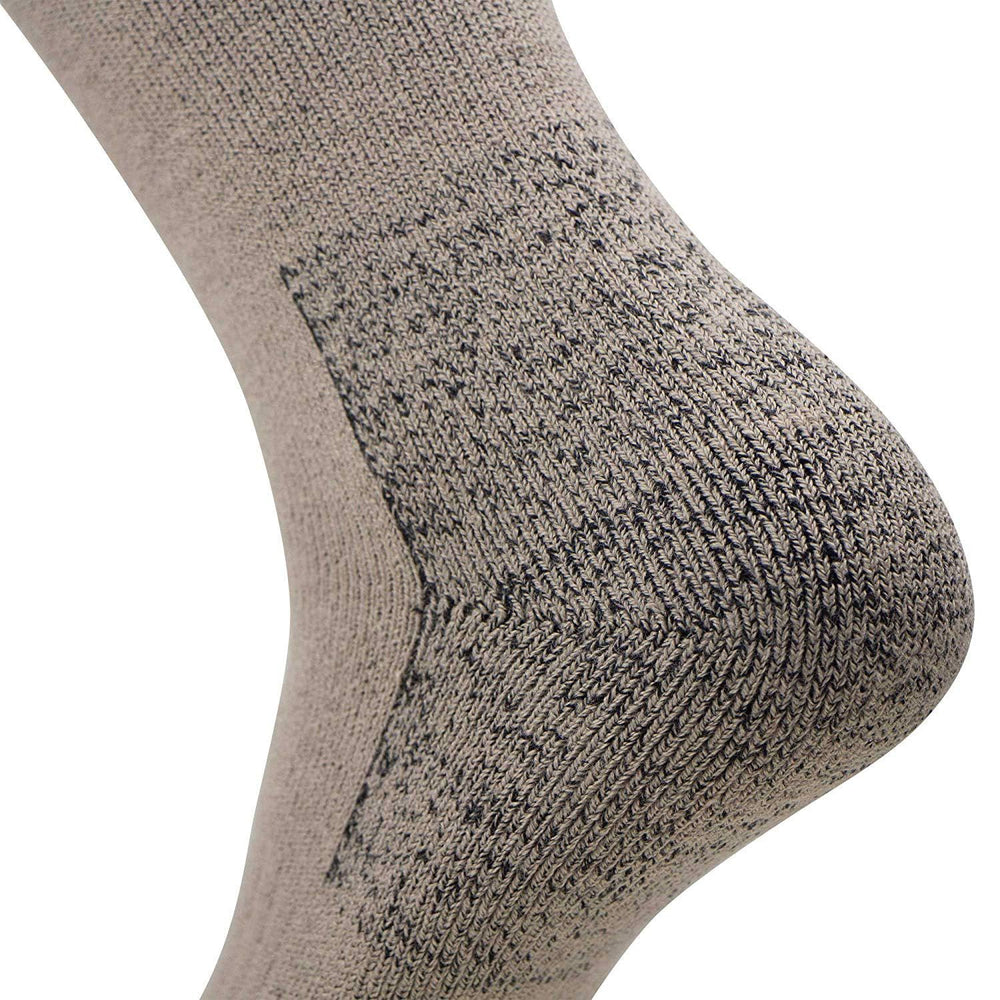 Pure Compression heavy work boot socks worn with boots for durable outdoor use