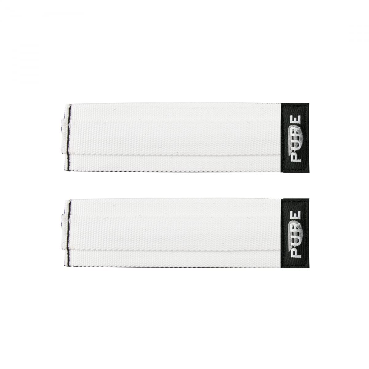 Pure Cycles toe strap white with nylon build for a steady fixed-gear pedal stroke
