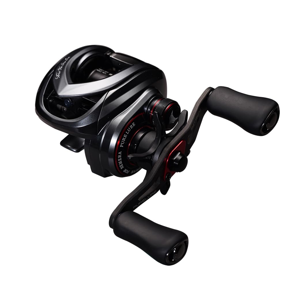 Pure Lure Zana reel front view highlights compact design for easy one-handed casting.