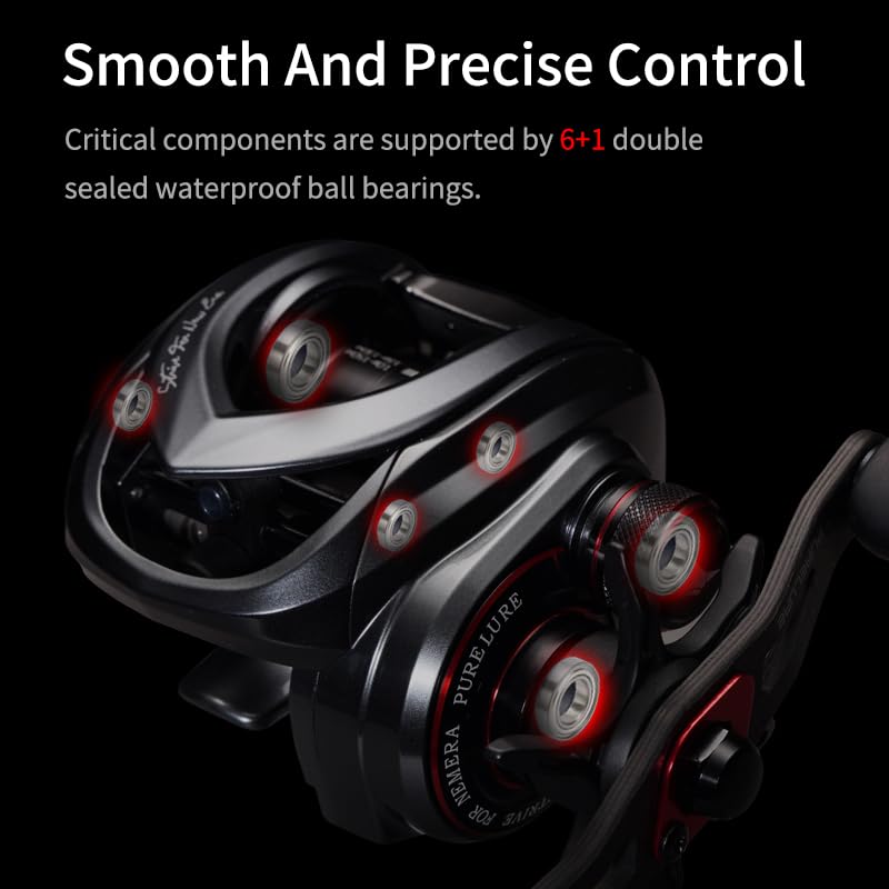 Pure Lure Zana reel shallow spool included enables finesse fishing with small species.