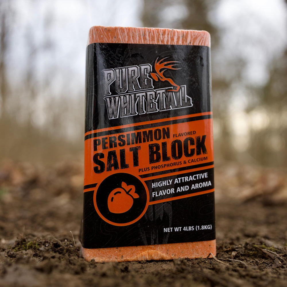 Four-pound block offers long-lasting mineral site for hunting and home use.