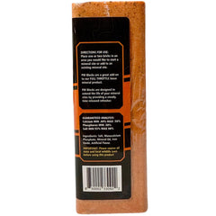 Persimmon flavored salt block shown at a mineral site for easy backyard enrichment.