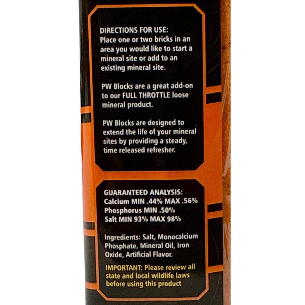 Time-release minerals extend the life of the mineral site for fewer visits.
