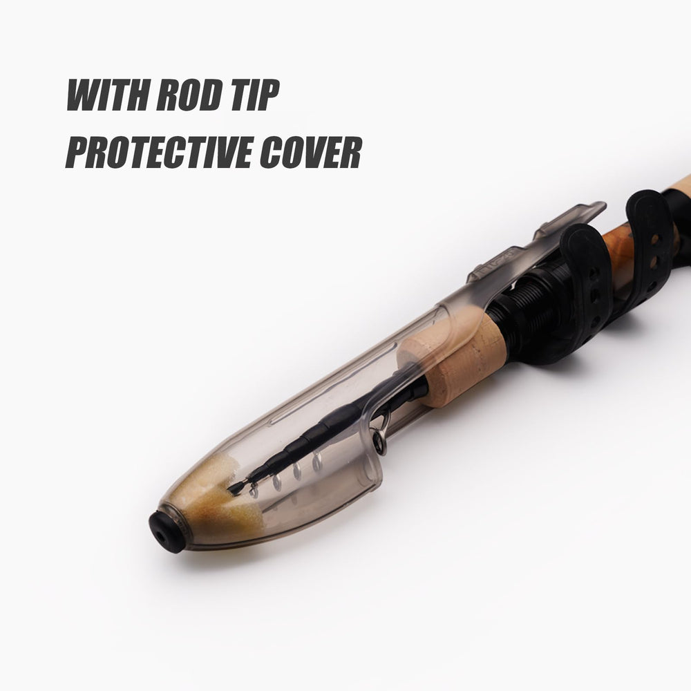 Pure Lure 13-inch extended rod shows portable travel size