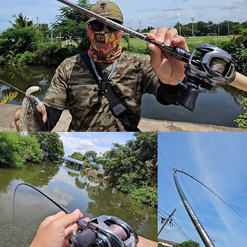 PureLure Acuteviolet kayak-ready rod suitable for compact spaces.