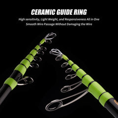 Pure Lure anti-winding ceramic guides ensure smooth casts and fewer tangles.