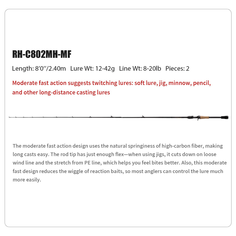 PureLure carbon fiber reel seat showing lightweight sensitivity benefits