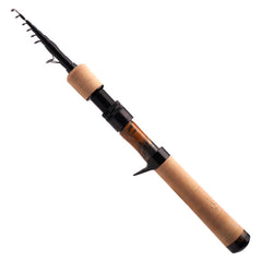 PureLure collapsible travel rod demonstrates portability for on the go fishing.