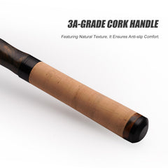PureLure floating second guide reduces friction for longer, accurate casts.
