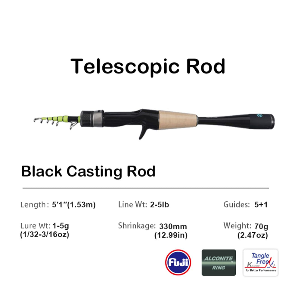 Pure Lure Fuji Alconite Ring guides improve casting distance and smooth line flow
