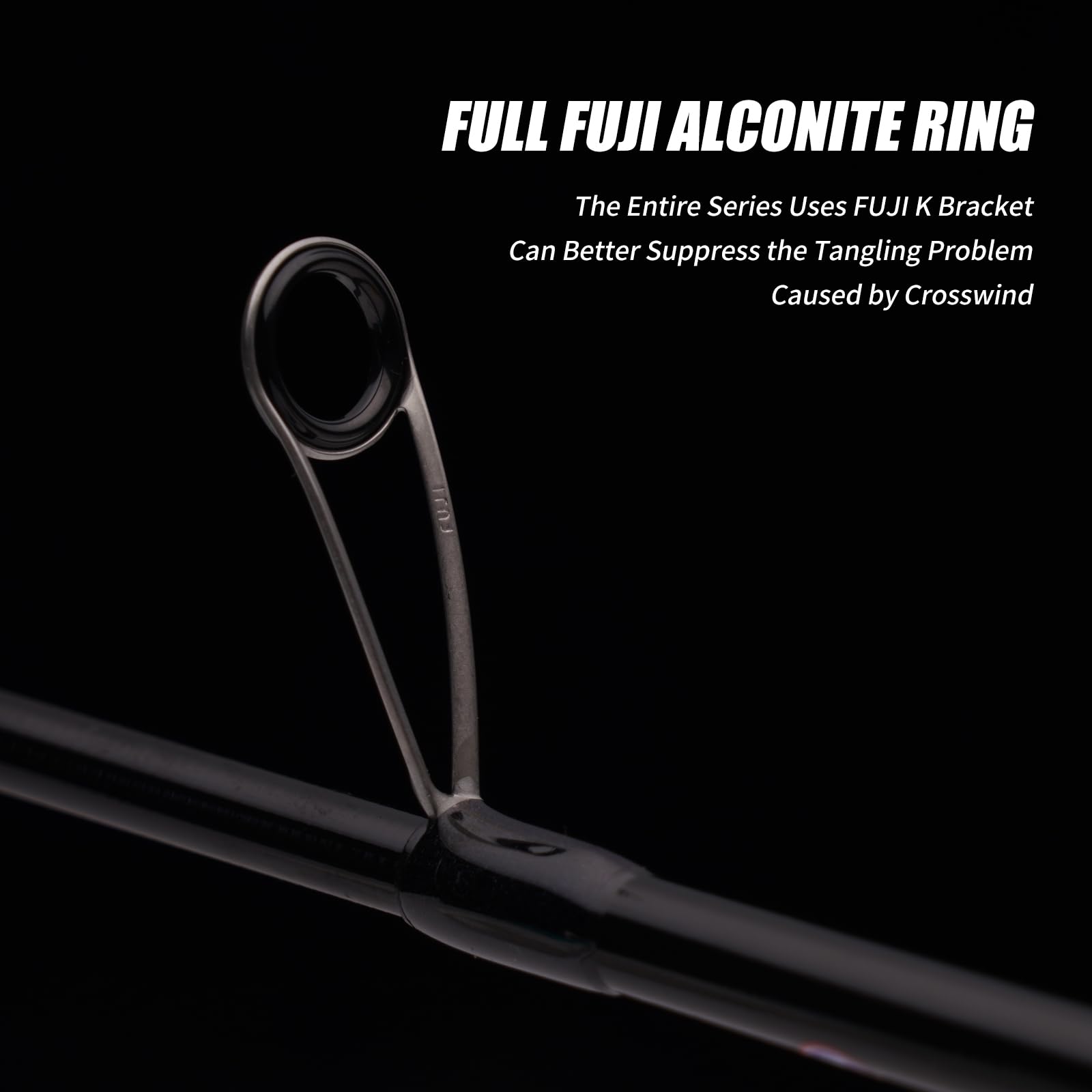 Pure Lure with Fuji Alconite ring guides enabling smoother casts