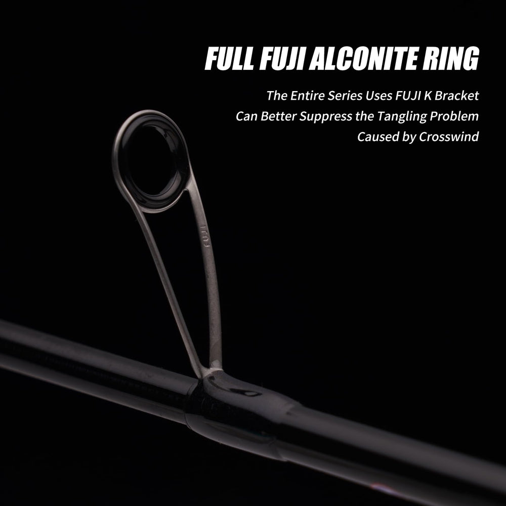 Pure Lure with Fuji Alconite ring guides enabling smoother casts