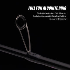 Pure Lure with Fuji Alconite ring guides enabling smoother casts