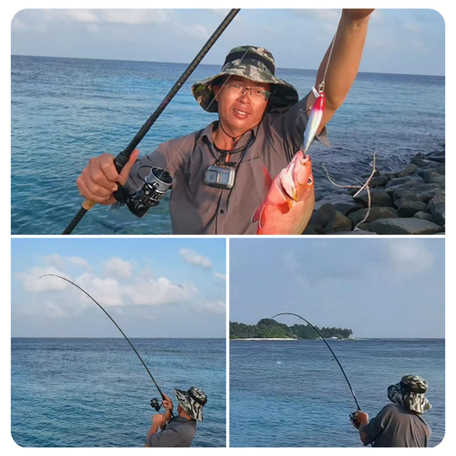 PureLure lightweight rod construction reduces fatigue during fishing
