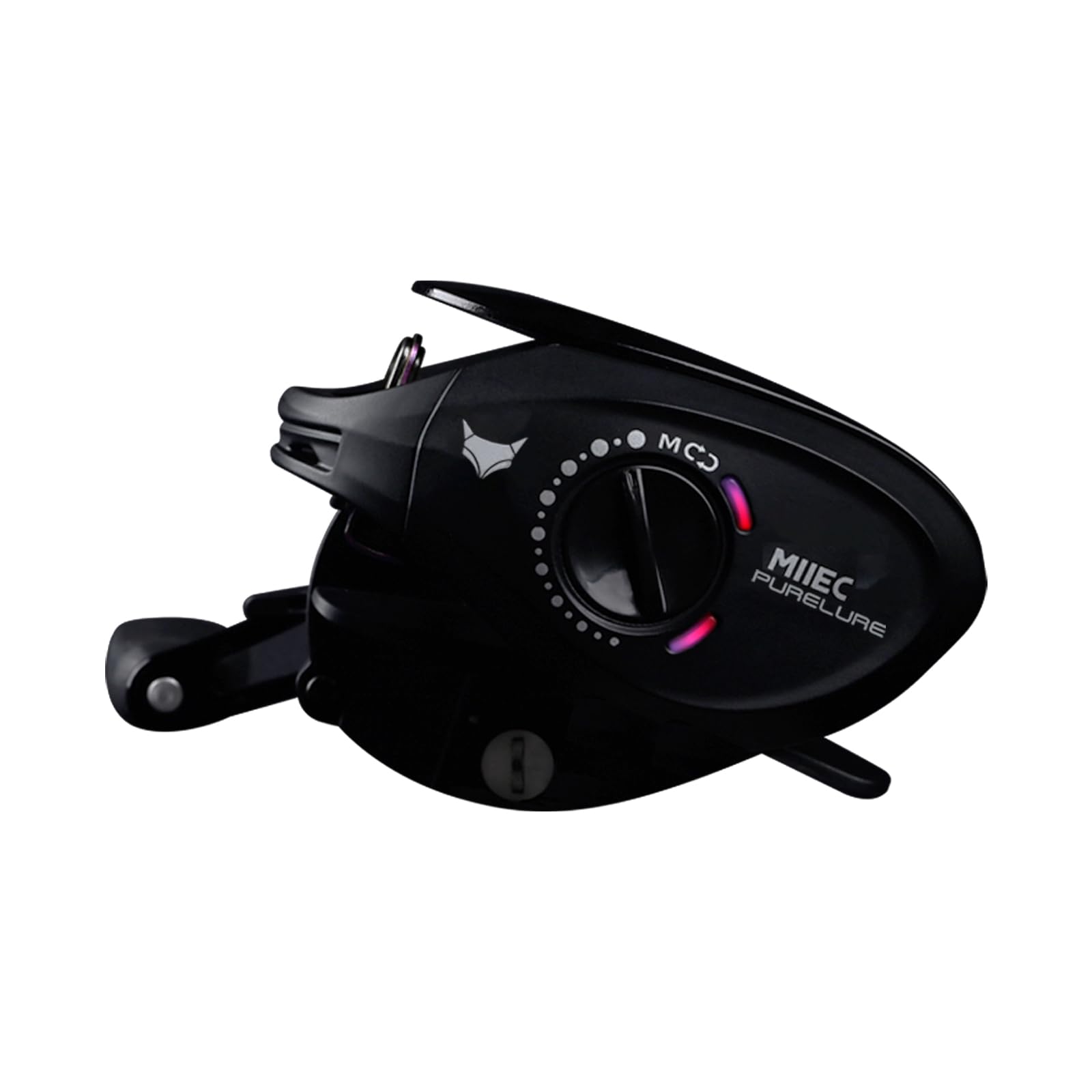 PureLure MllEC Silver Feather left-handed reel for precise casting control