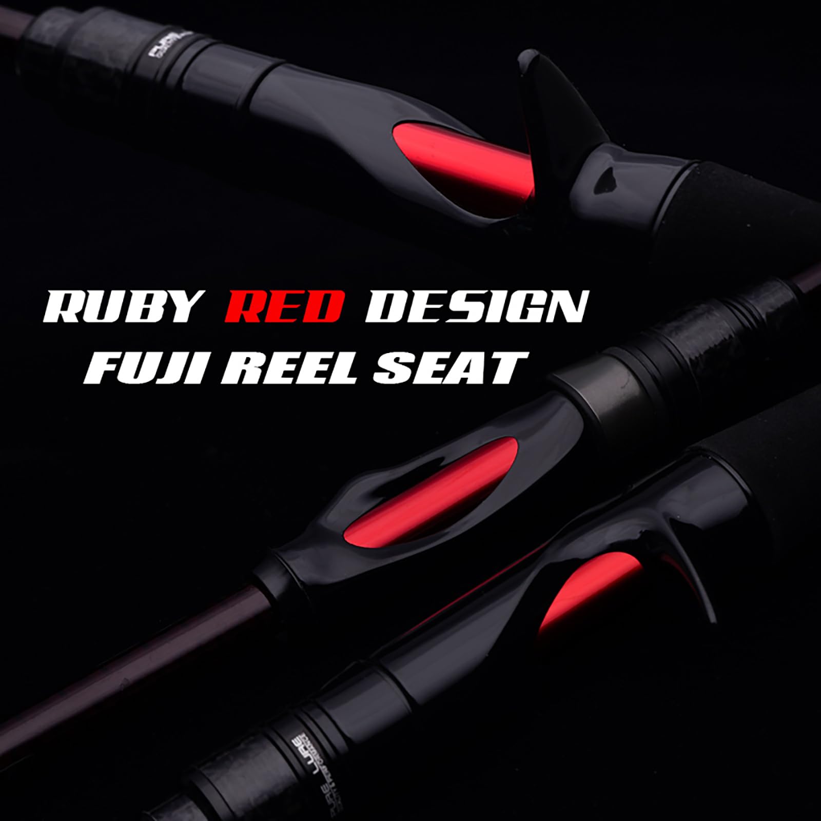One-piece full carbon handle on PureLure rod improving feedback and feel