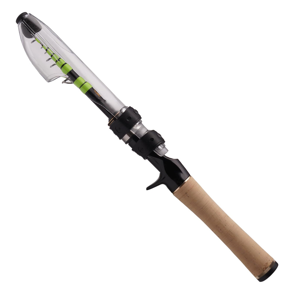Pure Lure portable travel rod extended for quick setup and versatile on-the-go fishing.