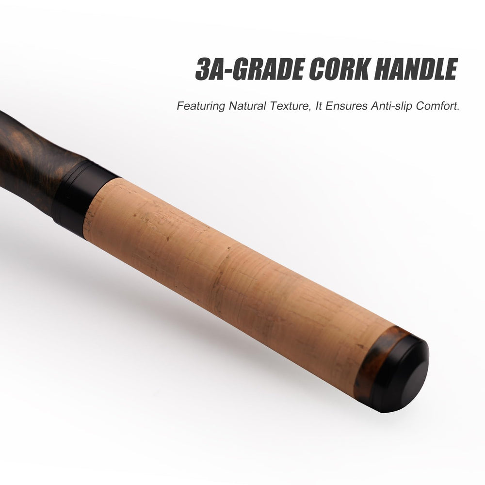 Pure Lure solid wood reel seat balancing durability and style
